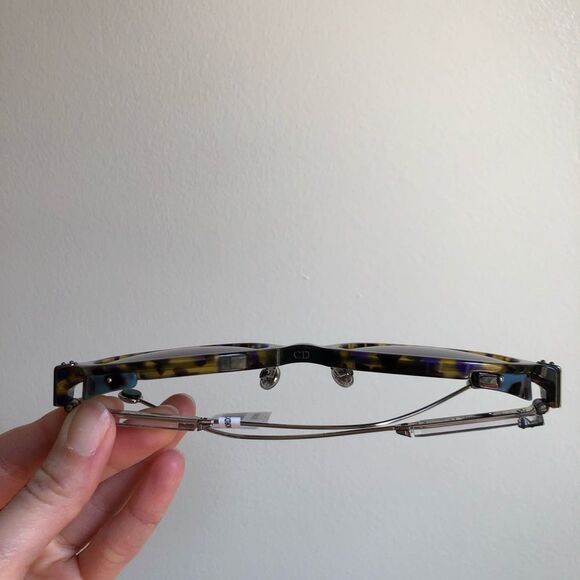 NEW Dior Umbrage Sunglasses Green Leaf Pattern Havana Runway Resortwear main image 7